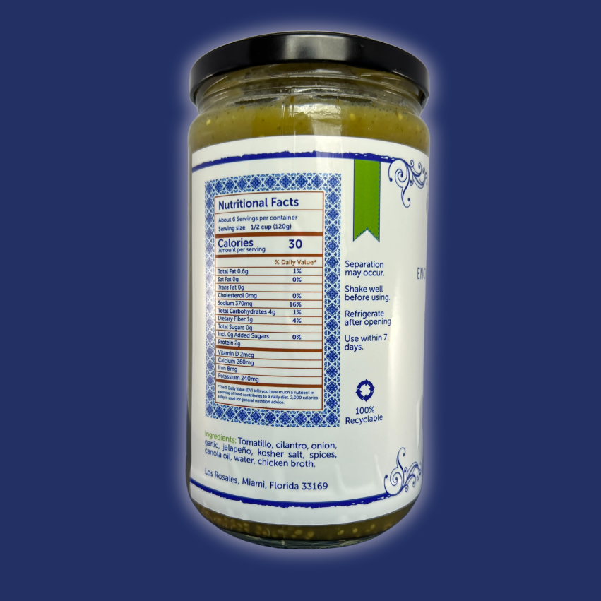 Green Tomatillo Sauce (single)